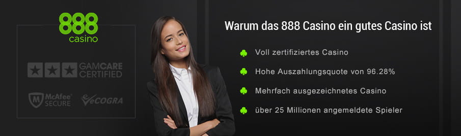 Entscheidende Argumente für das 888 Casino